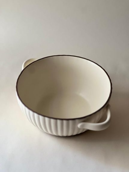 کاسه دسته‌دار سرامیکی