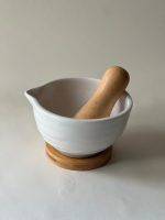 هاون سرامیکی و بامبو