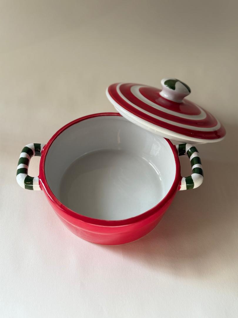 سوپ‌خوری سرامیکی درب‌دار