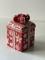 بانکه سرامیکی قرمز طرح جعبه