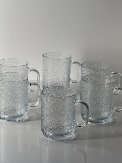 لیوان بلوری طرح شیشه قدیمی