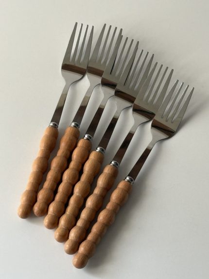 ست ۶تایی چنگال دسته بامبو