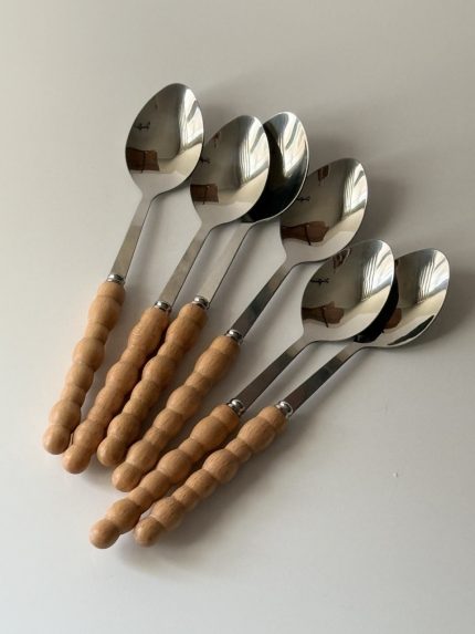 ست ۶تایی قاشق دسته بامبو