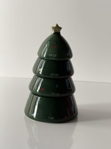 بانکه پیمانه ۳ تیکه مدرج طرح درخت کاج